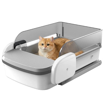 Smart Automatic Flat-Style Litter Box