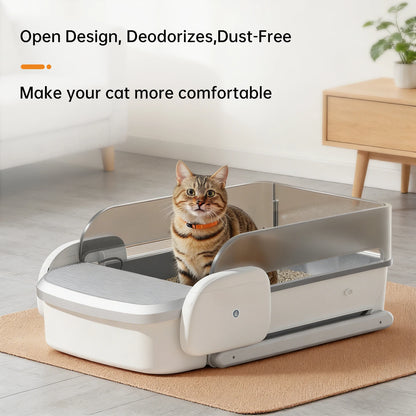 Smart Automatic Flat-Style Litter Box